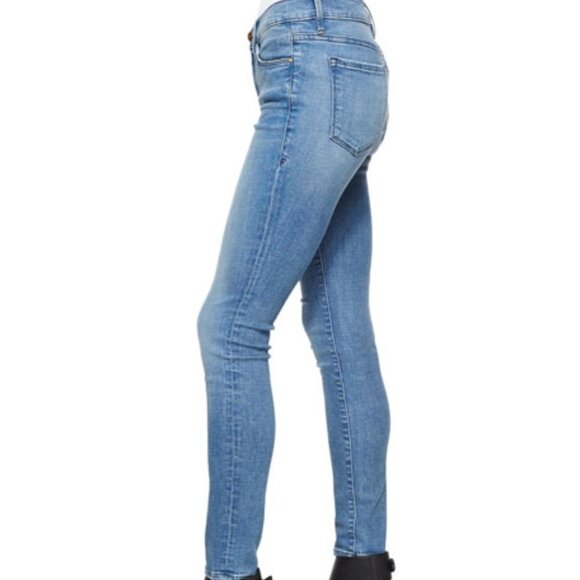FRAME Le Skinny De Jeanne Mid Rise Skinny Jeans - Picture 4 of 11